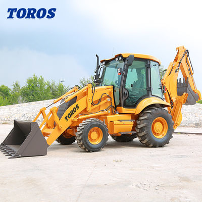 গুণ  TOROS Versatile Mini Backhoe Loader Machine 1 Ton 2 Ton 3 Ton কারখানা