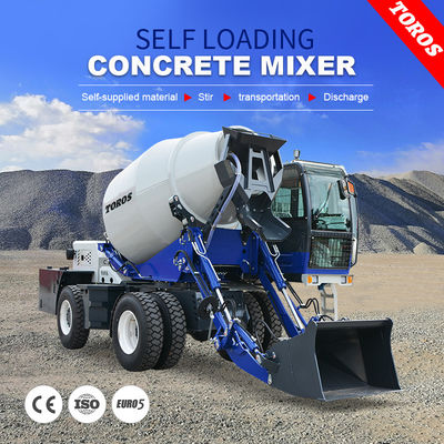 গুণ  Mobile Self Loading Concrete Mixer Truck 55KW Automated Operation কারখানা