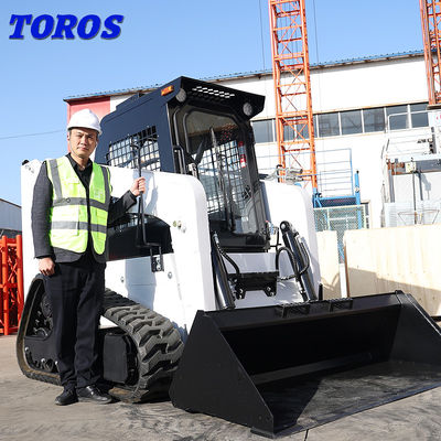 TOROS White  JC45 JC65 Hydraulic Skid Steer Loader With Attachments