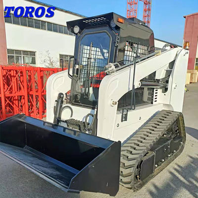গুণ  All Terrain Skid Steer Loader With Cummins B3.3 Engine Easy To Maneuver কারখানা