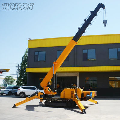 গুণ  Span 16.8m Narrow Space Spider Crane For Construction And Industrial Applications কারখানা