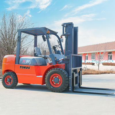 গুণ  Heavy Lifting 2-3 Ton Diesel Forklift 3-4 Meters Overall Length কারখানা
