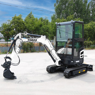 খামারের জন্য 11.8KW 2600rpm 1.8 টন মিনি এক্সকাভেটর ছোট খননকারী মেশিন
