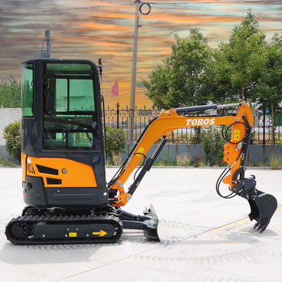খামারের জন্য 11.8KW 2600rpm 1.8 টন মিনি এক্সকাভেটর ছোট খননকারী মেশিন