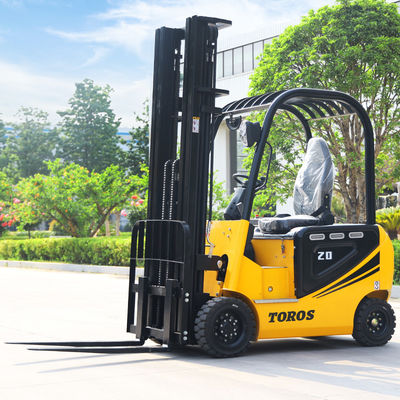 2.5 টন 4 চাকা ইলেকট্রিক ফর্ক ট্রাক ইলেকট্রিক counterbalance ট্রাক EPA সার্টিফাইড