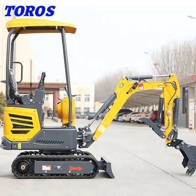 উচ্চ দক্ষতা লাল মিনি হাইড্রোলিক Excavator জন্য কৃষি জমি সিই সার্টিফাইড