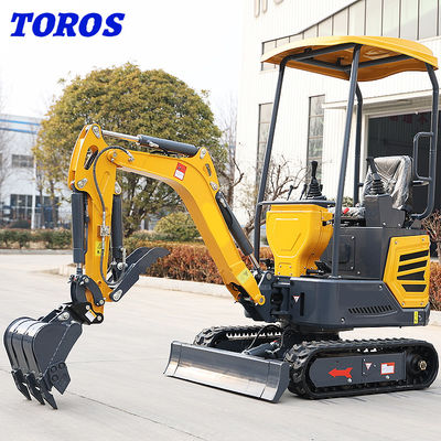বহুমুখী 1.2 T খননকারী ছোট বাগান খননকারী 2870*930*2030mm মাত্রা