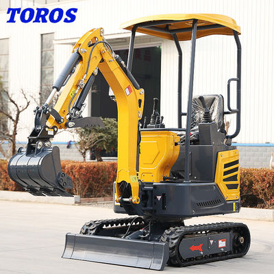 বহুমুখী 1.2 T খননকারী ছোট বাগান খননকারী 2870*930*2030mm মাত্রা