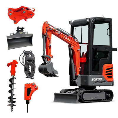 উচ্চ পারফরম্যান্স 1.2 টন মিনি Digger ক্ষুদ্র ক্রলার Excavator শক্তি দক্ষ