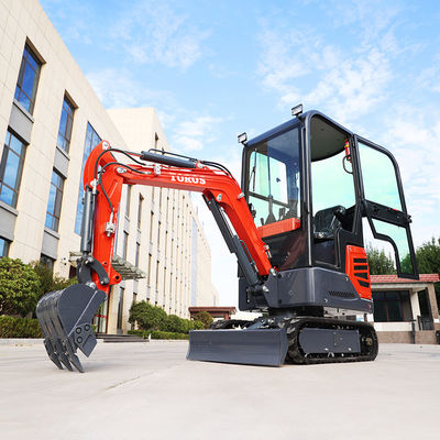 উচ্চ দক্ষতা লাল মিনি হাইড্রোলিক Excavator জন্য কৃষি জমি সিই সার্টিফাইড