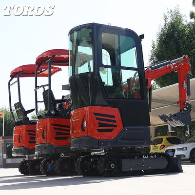 930mm চ্যাসি প্রস্থ মিনি হাইড্রোলিক খননকারী 1.2 টন কম খরচ