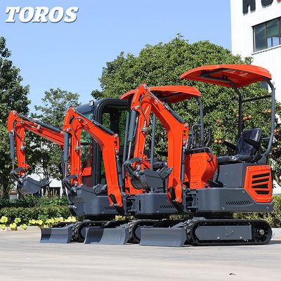 উচ্চ পারফরম্যান্স 1.2 টন মিনি Digger ক্ষুদ্র ক্রলার Excavator শক্তি দক্ষ