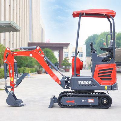 বহুমুখী 1.2 T খননকারী ছোট বাগান খননকারী 2870*930*2030mm মাত্রা