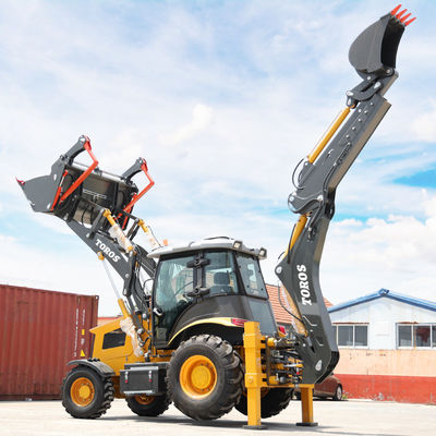 বড় ক্ষমতা নির্মাণ Backhoe লোডার মেশিন