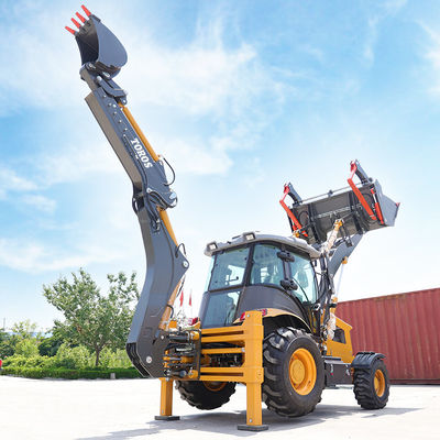 বড় ক্ষমতা নির্মাণ Backhoe লোডার মেশিন