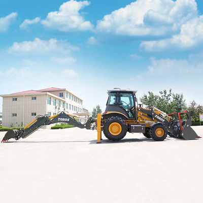 উচ্চ পারফরম্যান্স ব্যাকহো ফ্রন্ট লোডার Digger Backhoe Loader for Demolition